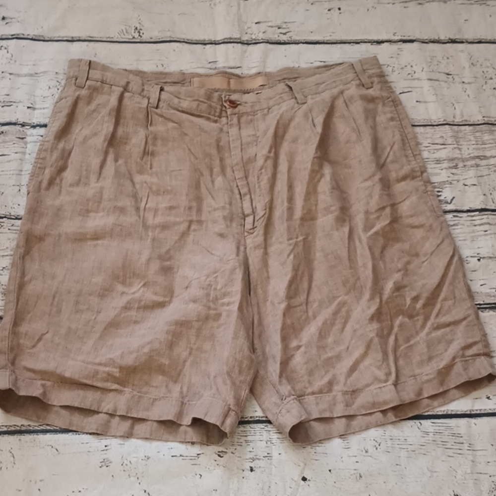Nautica Rigger Men's Tan Linen Shorts 38